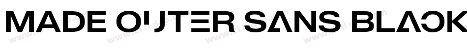 MADE Outer Sans Black PERSONAL USE字体转换